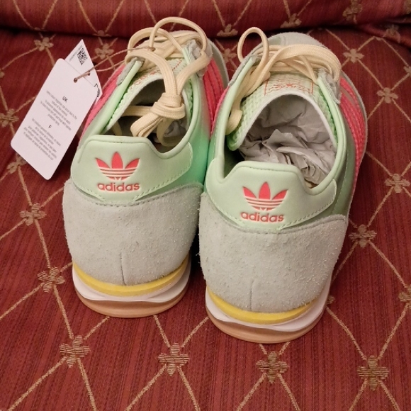 Adidas SL 72 OG Mint and Coral Sneakers - Picture 4 of 7